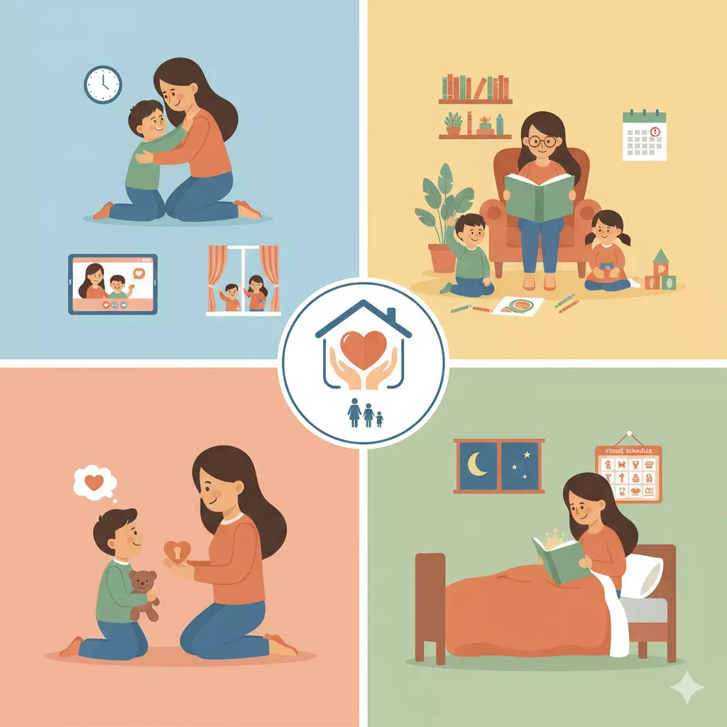 आई कामावर असताना मुलांची भावनिक सुरक्षितता कशी राखावी?