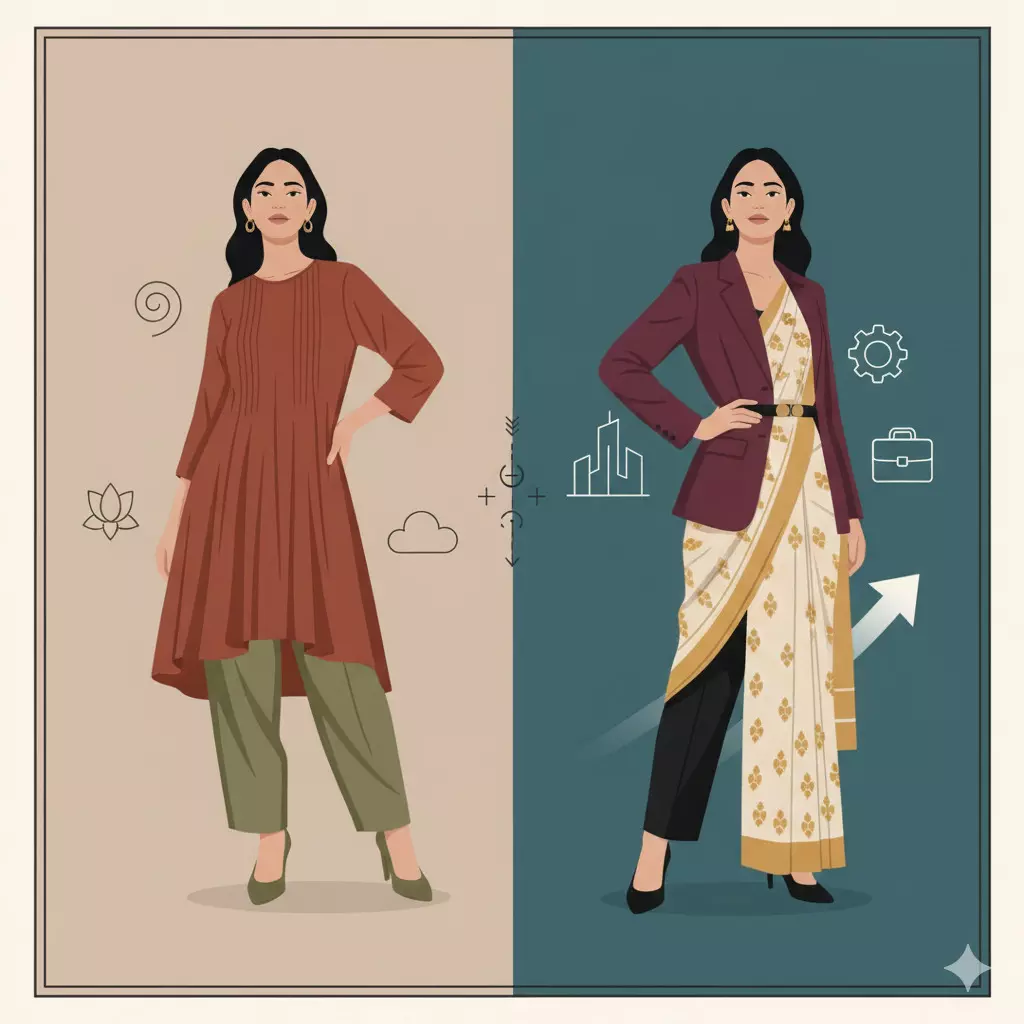 इंडियन वर्कवेअर रिव्हॉल्यूशन: महिलांसाठी कंफर्ट + प्रोफेशनलिझम