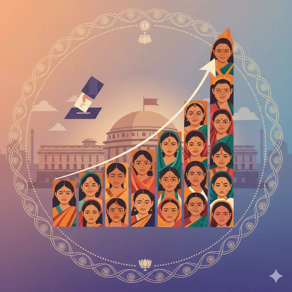 महिला मतदारांत वाढ - भारतीय निवडणुकांतील बदलता राजकीय प्रवाह