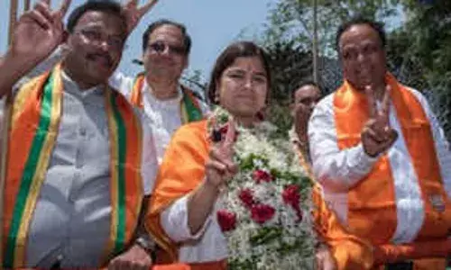 निवडणुकांसाठी पूनम महाजन यांनी घेतलं सिद्धिविनायकाचे दर्शन निवडणुकांसाठी पूनम महाजन यांनी घेतलं सिद्धिविनायकाचे दर्शन