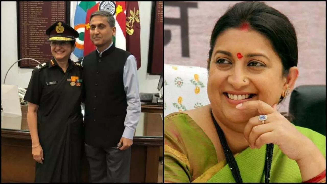 स्मृती इराणींकडून माधुरी कानेटकरांचं अभिनंदन